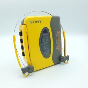Sony Walkman WM-SXF10 Sports AM/FM Cassette Player ~ New Belts Reconditioned!